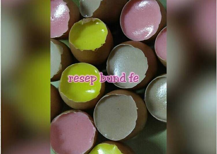 Puding cangkang telur