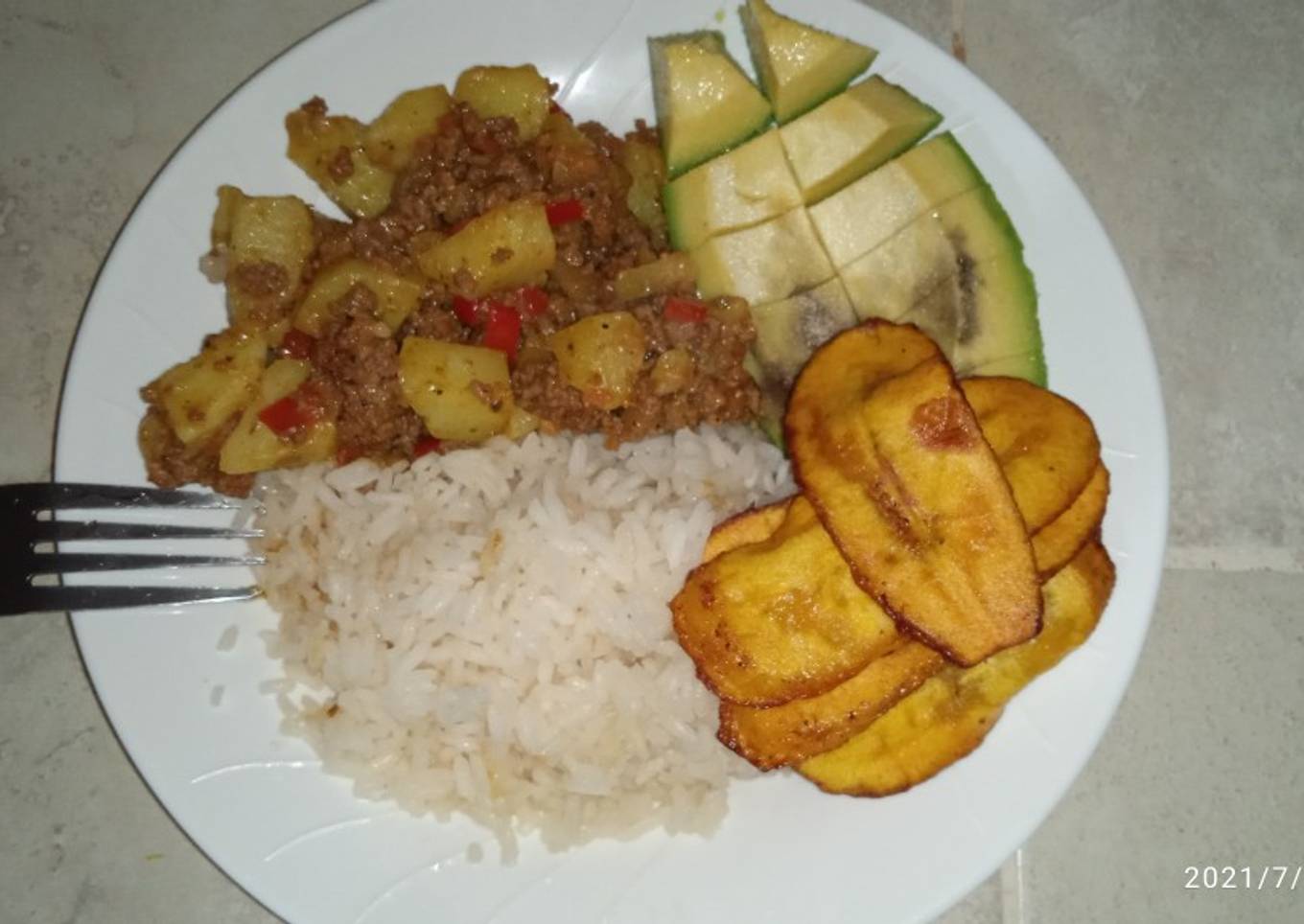 Carne molida con papas 🙈