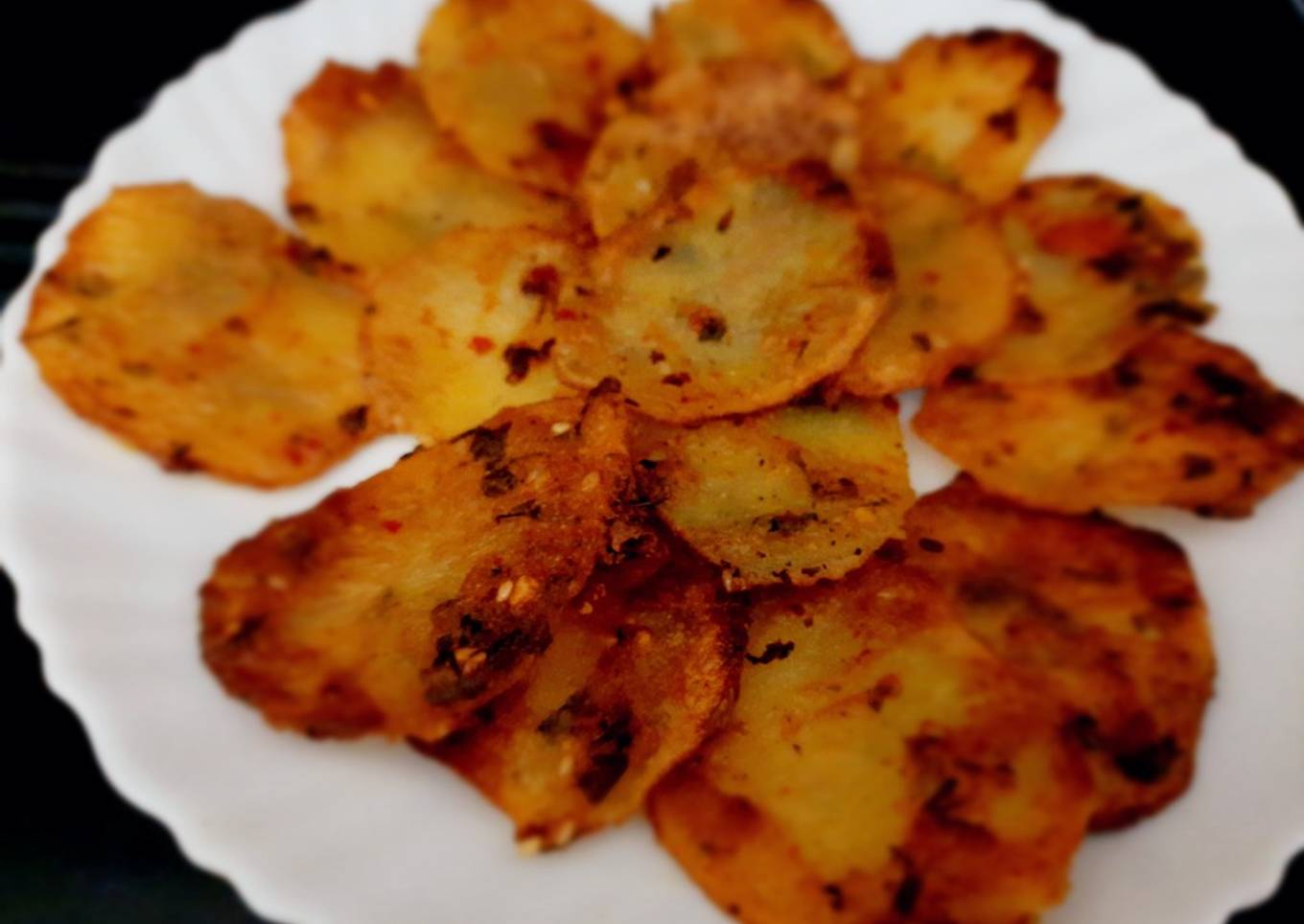 Spicy fried potatoes