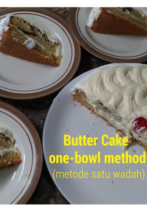 Foto resep Butter Cake/Cake Mentega (tanpa timbangan, dgn tips) - onebowl