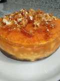 Cheesecake con cocción con mermelada de zanahoria