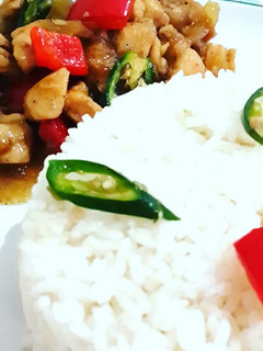 Foto resep Nasi Ayam Cah Cabai Hijau