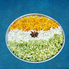 A picture of Tricolour Poha 🇮🇳.