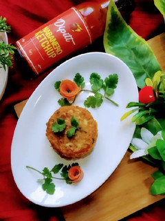 A picture of Chicken shami kabab.