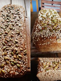 Una foto de Pan de centeno integral casero (amasado en Thermomix)