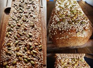 Foto principal de Pan de centeno integral casero (amasado en Thermomix)