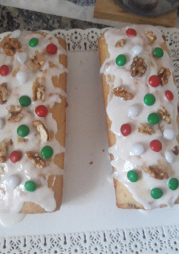 Una foto de Budín navideño