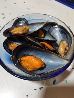 Una foto de Mejillones al vapor
