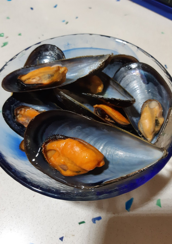 Una foto de Mejillones al vapor