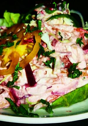 मिक्स वेजिटेबल दही सलाद (mix vegetable dahi salad recipe in Hindi) रेसिपी मुख्य फोटो