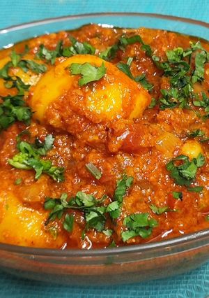 A picture of 🔥🥵Lasaniya Batata / Phataka Aloo Kathiawad Special Spicy🔥 🥵 Garlicky Subji.