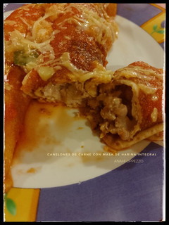 Una foto de Canelones con tapas de harina integral