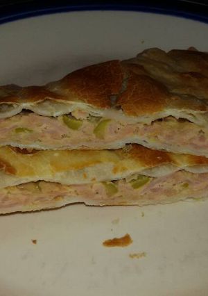 Una foto de Tarta de jamón y queso