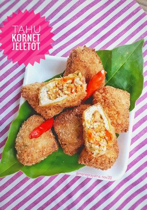 Foto resep Tahu Krispi Kornet Jeletot