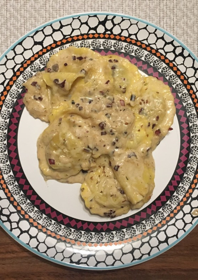 Una foto de Pasta carbonara light