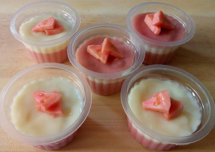 Cara Gampang Membuat Puding Jambu Merah, Lezat Sekali