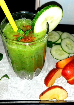A picture of Cucumber Apple Smoothie.