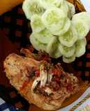 Pollo al horno con salsa