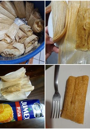 A picture of Pineapple Tamales 🍍 Step by Step with Maseca.