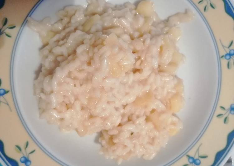 Risotto mela e scamorza