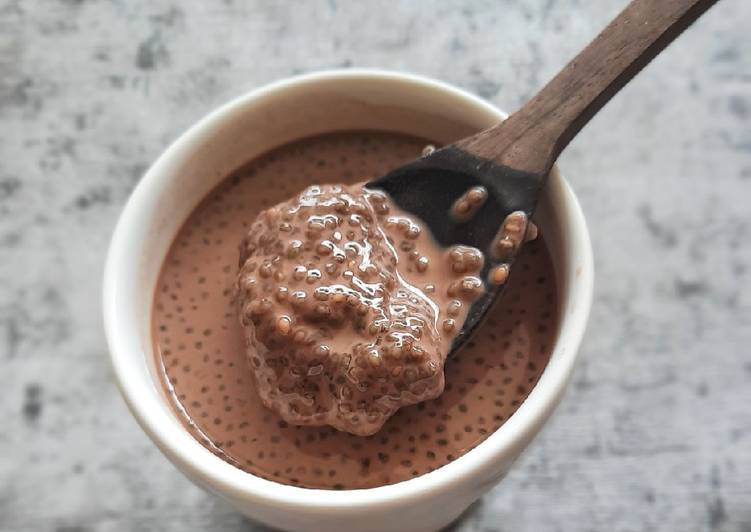 Cara olah Chocolate Chia Pudding  Mudah