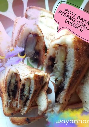 Foto resep Roti bakar pisang coklat krispi