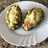 Aguacate relleno de pollo y bacon