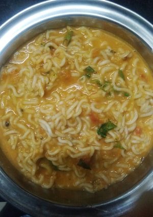 A picture of Tomato Meggi soup.