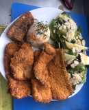 Filete de pescado empanizado