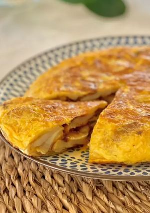 Zdjęcie przepisu Hiszpańska tortilla ziemniaczana - Tortilla de patatas.