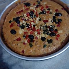 Egg less Fruits and nuts cake A picture of Egg less Fruits and nuts cake.