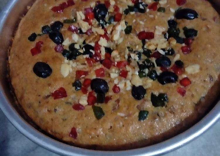 Step-by-Step Guide to Prepare Award-winning Egg less Fruits and nuts cake