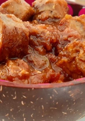 Une photo de Rougail saucisses de la Réunion