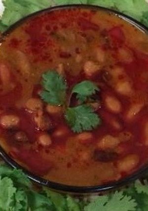 A picture of RAJMA CURRY (Kidney beans).