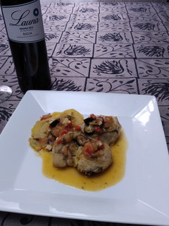 Una foto de Muslos de pollo picantes