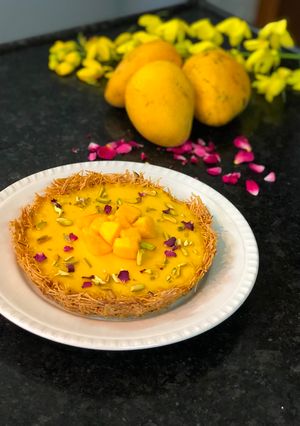 A picture of Eid special pudding.