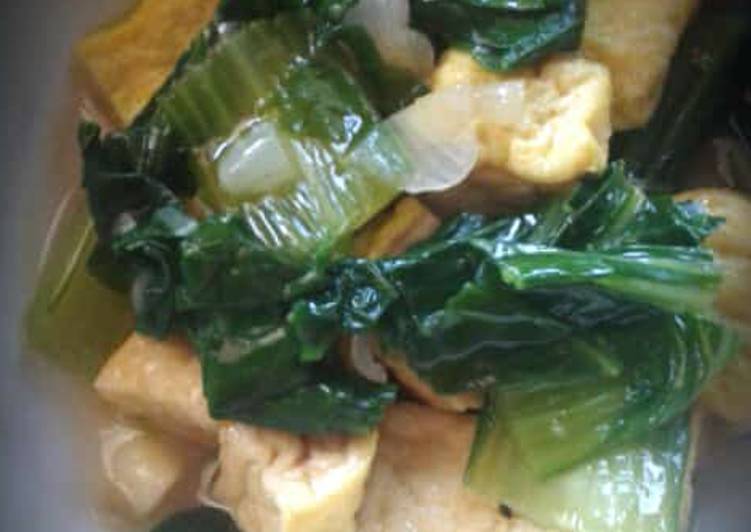 Tumis pokcoy &amp; tahu