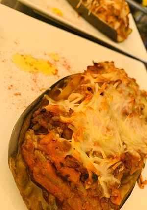 Una foto de Berenjena al horno🍆🍆
