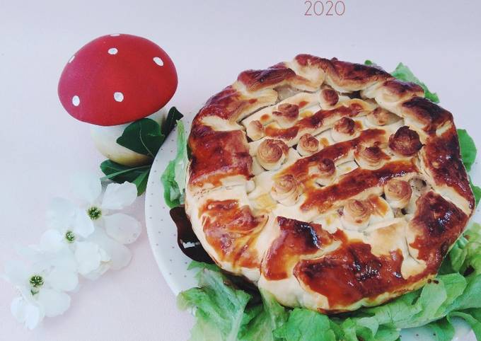 Le moyen le plus simple de Faire Appétissante Tourte au poulet et aux
champignons