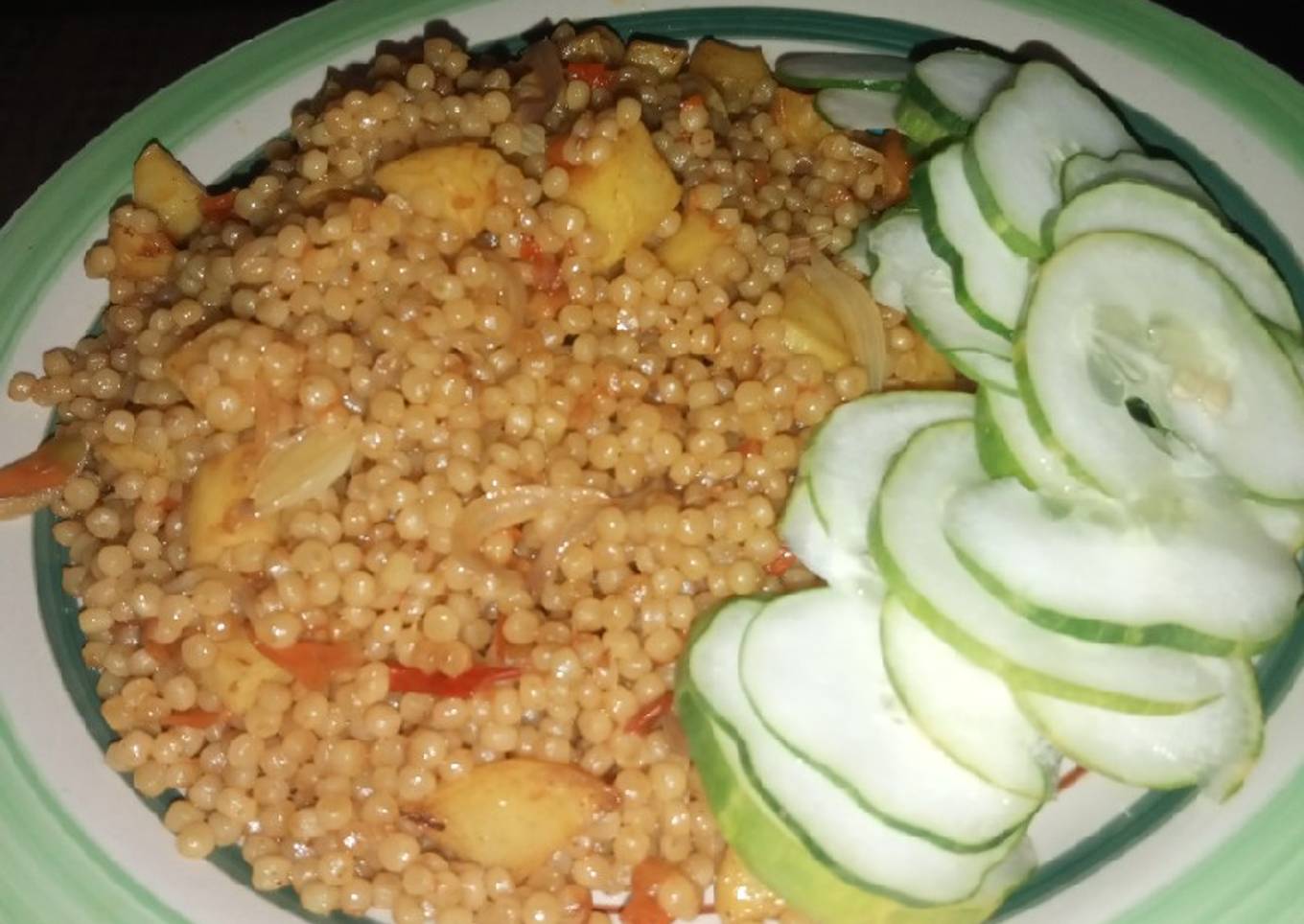 Pearl Couscous Stir Fry