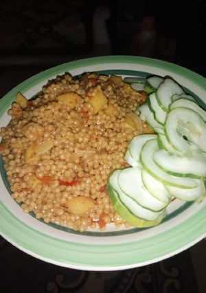 A picture of Pearl Couscous Stir Fry.