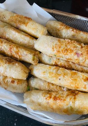 Hình của món Nem Gà Nấm.