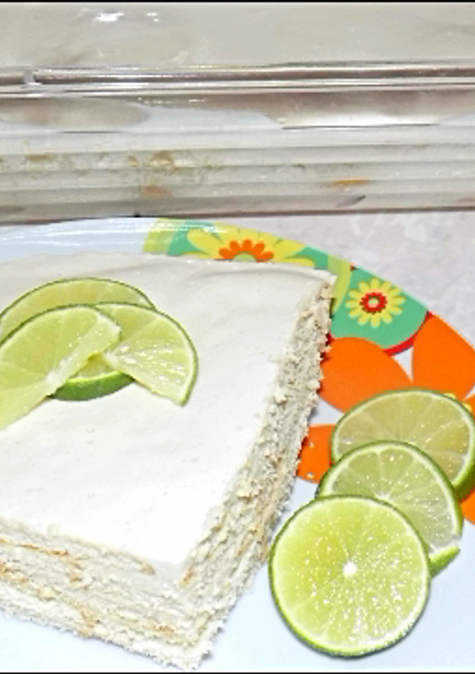 Una foto de Pay de limón - lemon pie - postre sin horno