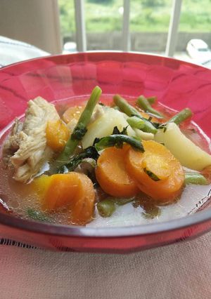 A picture of Indonesian Chicken Soup.