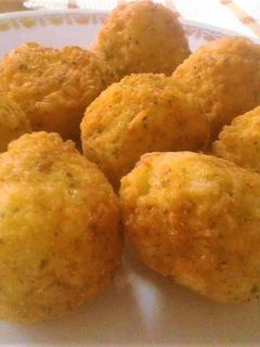 Sajtos sült rizsgolyó recept fotója