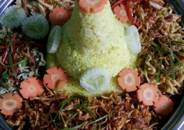 Cara Membuat Nasi Tumpeng Megic Com Yang Lezat