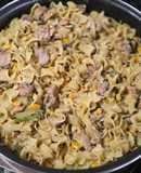 Pasta con pollo y brócoli
