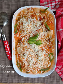 Foto resep Bolognaise Macaroni soup
