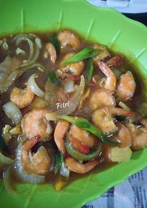 Foto resep 🍤🍛Udang Saus Tiram
