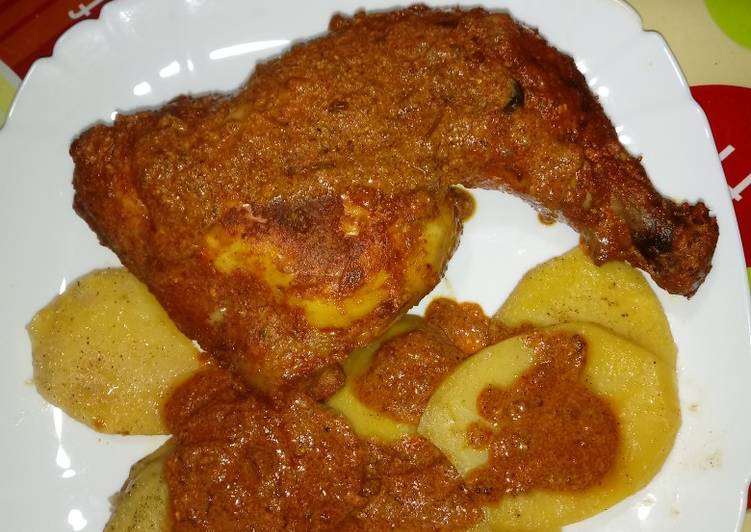 Pollo con salsa de yogurt a mi manera en la cecofry 4d Receta de Mari